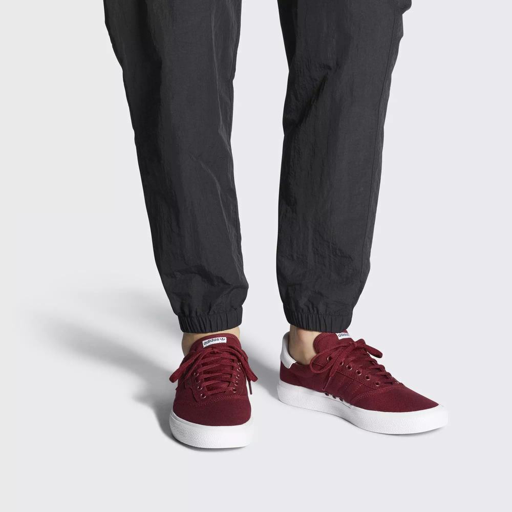 Adidas 3MC Vulc Tenis Rojos Para Mujer (MX-91526)